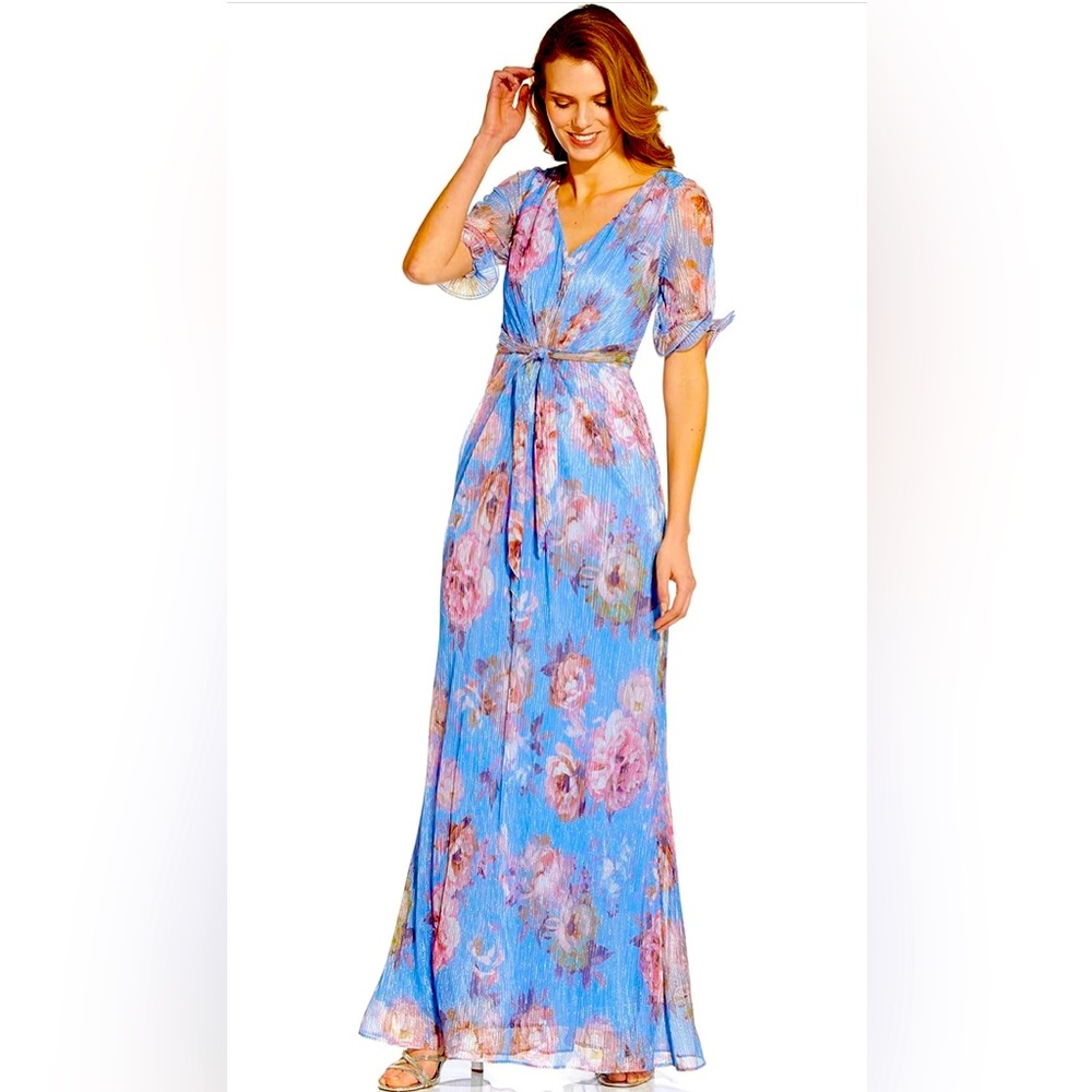 💙🩷Adrianna Papell Metallic Dress🩷💙